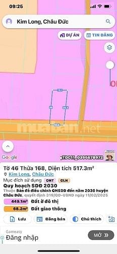 Quy hoạch đất ở đô thị,lộ giới 20m khu dân cư hiện hữu.
