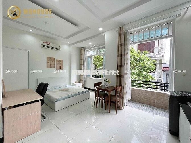 Studio ban công, máy giặt riêng, full NT mới ngay ETown, K300, 7 Hiền