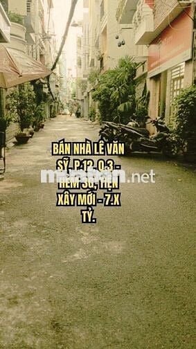 🏠 BÁN NHÀ LÊ VĂN SỸ, P.12, Q.3 - HẺM 3G, TIỆN XÂY MỚI - 7.X TỶ.