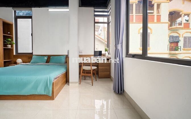 Cho thuê căn hộ cao cấp ở Ngọc Thụy, 50m2, 1N1K, full đồ, giá 8tr