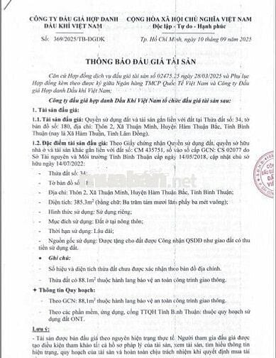 BĐS Thuận Minh, Hàm Thuận Bắc, Bình Thuận (Hàm Thuận, Lâm Đồng)