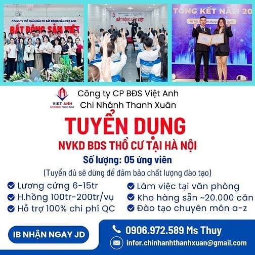 Tuyển dụng nhân viên kinh doanh