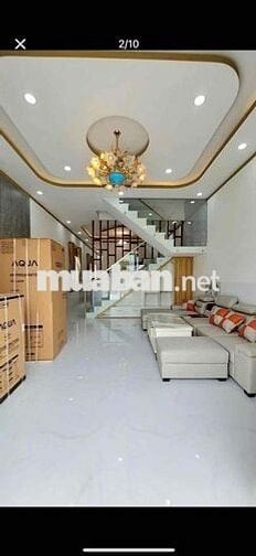 Nhà trệt lầu 75m2/790 triệu Thuận An, BD. Gần bv Hạnh Phúc