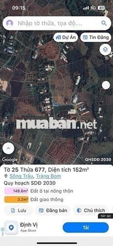 Bán đất thổ cư 2 mặt tiền giá thu hồi vốn
