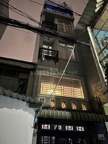 Nhà Bán 2 Mặt Hẻm 4m sát Mặt Tiền Phú Nhuận - DT 30m2 - 5 Tầng