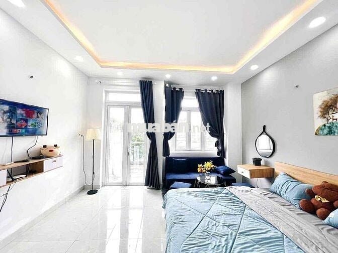 🏠 Cho Thuê CHDV Full Nội Thất Cao Cấp, Ban Công Thoáng Mát, Máy Giặt R