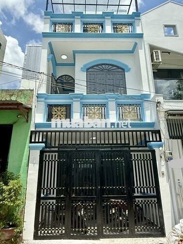 NHÀ ĐẸP 3 TẦNG, HẺM XE HƠI 8M THÔNG, DT (4X12)M2, AN LẠC 5,4 TỶ CÒN TL