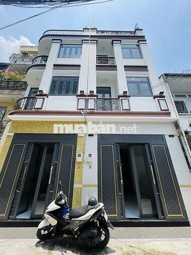 LÊ QUANG ĐỊNH - XE HƠI ĐỖ TRONG NHÀ - 4 TẦNG - 200m2 SD