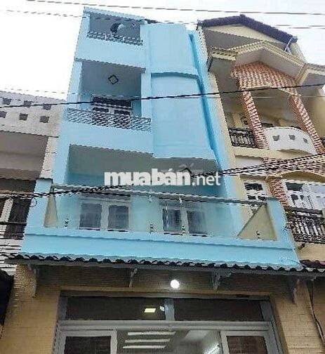 NHÀ MỚI 4 TẦNG, 4PN, HXH CẠNH ĐƯỜNG THỐNG , P16,GV, GIÁ 6.180 TỶ TL.