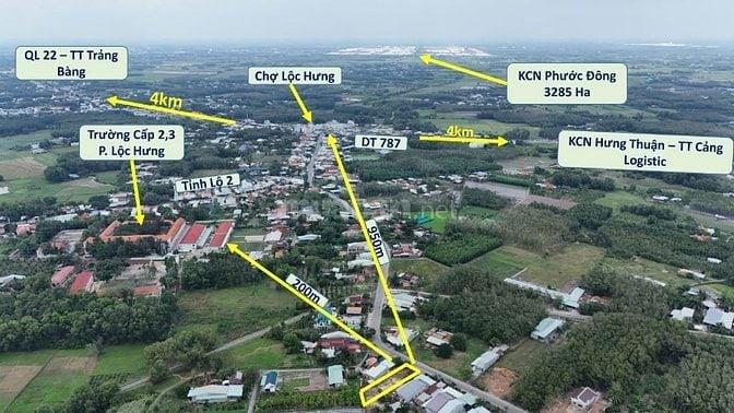 Siêu phẩm cần bán đất 270m2 ở KP Lộc Vĩnh-Lộc Hưng-TRảng Bàng-1ty355TR