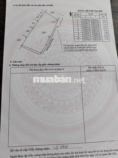 Chủ cần bán gấp đất nền phân lô phường Tân Triều - Đồng Nai