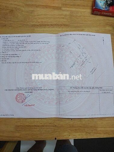 Đất full thổ cư.được sử dụng thoải mái phần mé sông.500m chợCái Chanh