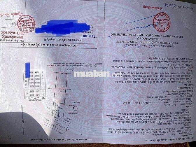 1000 m thổ cư mặt tiền Trần đại nghĩa Bình Chánh Gần kcn lê Anh Xuân