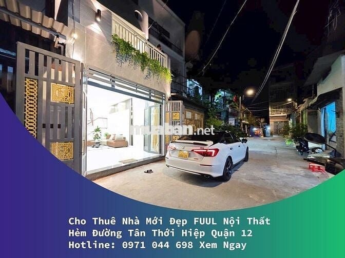 Nhà Mới Đẹp FULL Nội Thất 1/Nguyễn Thị Kiểu P. Tân Thới Hiệp Q 12