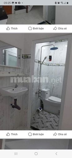 Bán nhà đúc 1 trệt, 1 lầu, hẻm thông đg 59P14 GV giá 2,9 Tỷ