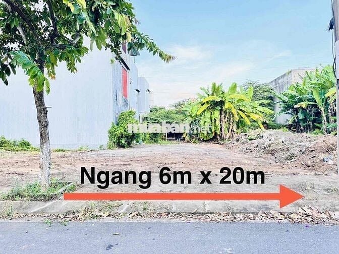 Bán đất 120m2 (6x20) đường Trung Hoà 1- Hoà Quý lô kẹp đường luồng