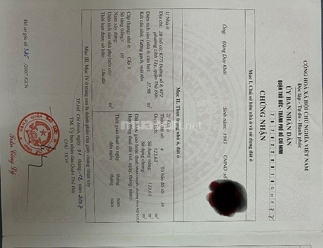 Chính chủ cần bán căn nhà tâm huyết 