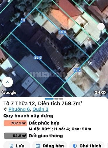 *Quỹ Đất Hiếm* [19 x 40] Điện Biên Phủ_Q3 - 370tỷ 