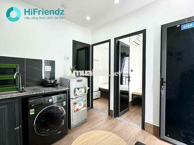 CHUNG CƯ MINI 2 PHÒNG NGỦ / 1WC - TOÀ NHÀ THANG MÁY / MÁY GIẶT RIÊNG
