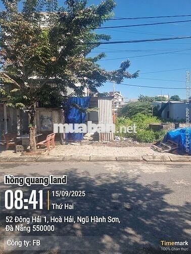 BÁN LÔ ĐẤT ĐƯỜNG ĐÔNG HẢI 1 VIEW CÔNG VIÊN