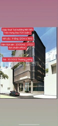 Toà Nhà 9 Tầng Office Trần Hưng Đạo Q1