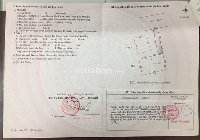 Chính chủ rao bán nhà đường Lê Duẩn - Tuyến phố sầm uất nhất Đà Nẵng