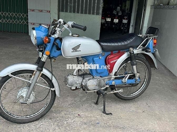 Honda 50cc, màu xanh dương, bạc