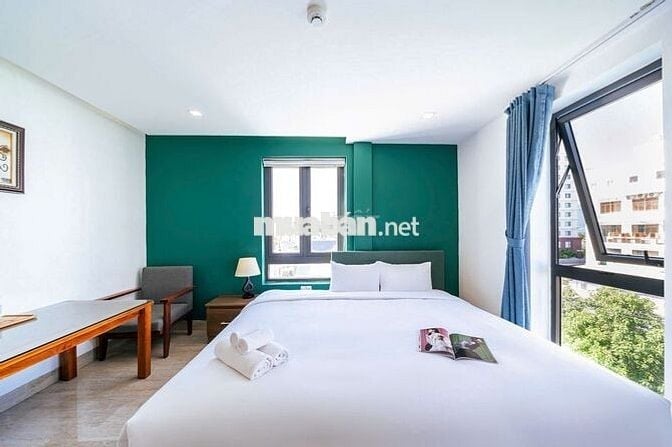 Studio 40m2 full nội thất dọn phòng 2 lần 1 tuần chỉ 7tr, gần biển