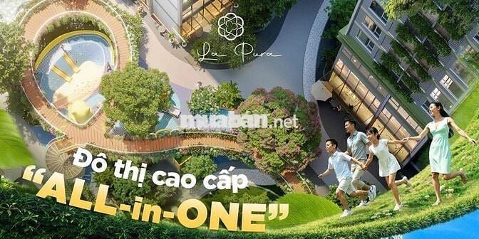Căn hộ chưng cư 2PN+ 57m2 La Pura MT Quốc lộ 13 Thuận An Bình Dương
