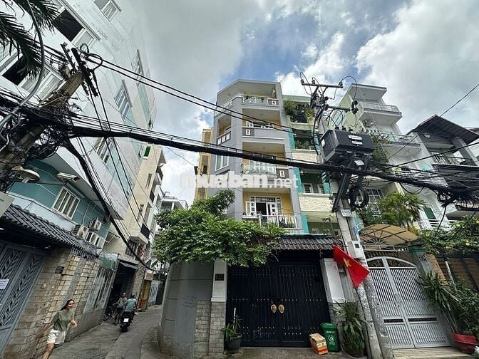 Căn góc 2 mặt tiền 76 Phan Tây Hồ, Phú Nhuận 6x12m,5 tầng, giá 11.6 tỷ