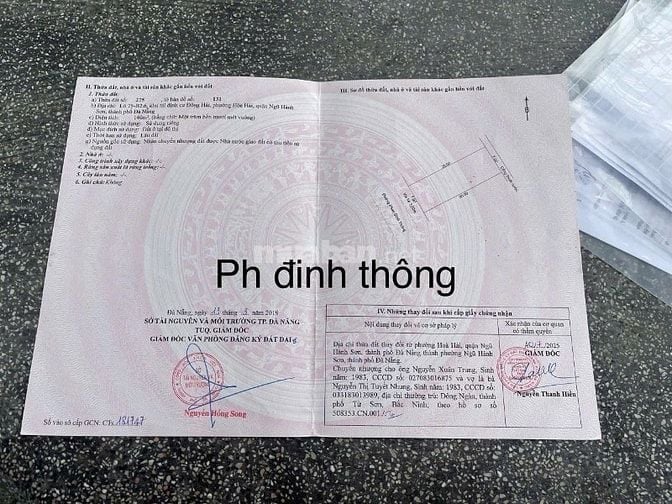 140 m2/7,5 tỷ đường Phan Đình Thông,sát Biển,Bv 600 giường.