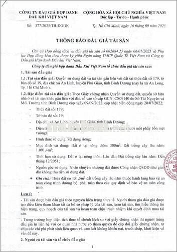 BĐS xã An Linh, huyện Phú Giáo, tỉnh Bình Dương (xã An Long, TP.HCM)