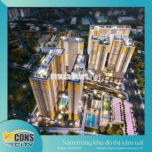 Bcons city làng đại học tháp EMERAL có cam kết thuê 12tr/tháng