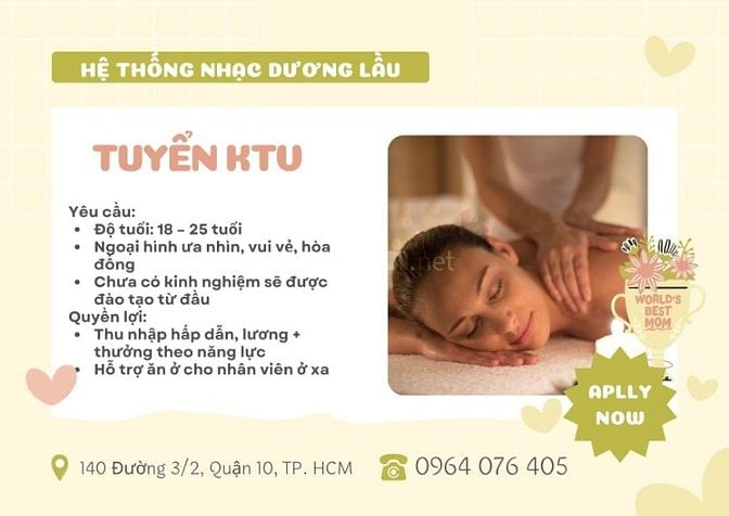 Tuyển dụng nhân viên nữ kỹ thuật viên