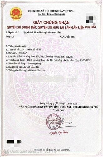 Đất gần ủy ban Tân Lợi, 6*32, giá 390