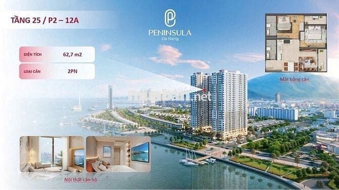 💥CHỦ CẦN BÁN GẤP CĂN HỘ 𝐏𝐄𝐍𝐈𝐍𝐒𝐔𝐋𝐀 𝐃𝐀 𝐍𝐀𝐍𝐆 VIEW SÔNG HÀN, PHÁO HOA