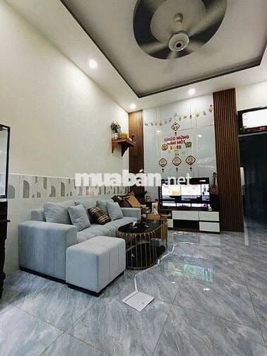 Nhà Đẹp Vào Ở Ngay 80m2 Full Thổ Cư, 4x20 Sổ Hồng Riêng, Đường nhựa 6m