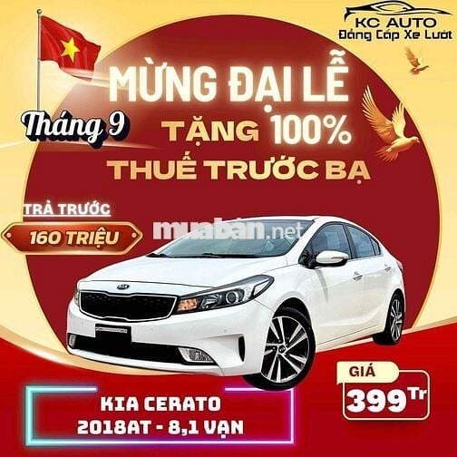 Kia Cerato 2018 1.6 AT Luxury - 81000 km