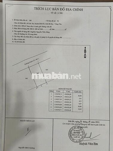 BÁN GẤP LÔ ĐẤT ĐỂ THANH LÝ NỢ. GIÁ RẺ HƠN THỊ TRƯỜNG 25%