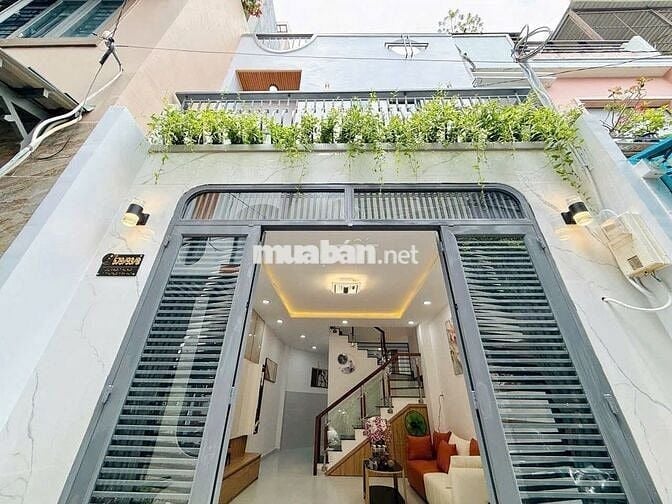🍀NHÀ MỚI XÂY QUANG TRUNG P11 (Cũ) THÔNG TÂY HỘI - 1 trệt 1 lầu 41.1m2