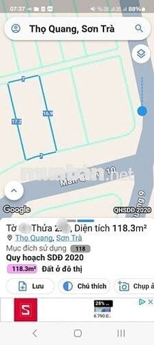 Chủ cần bán lô đất đẹp view công viên Mân Quang 10, Sơn