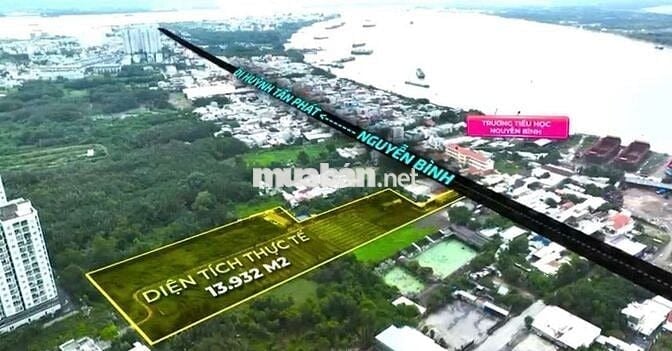 Bán đất 13.932m2 mặt tiền tại Nguyễn Bình , Phú Xuân ,Nhà bè