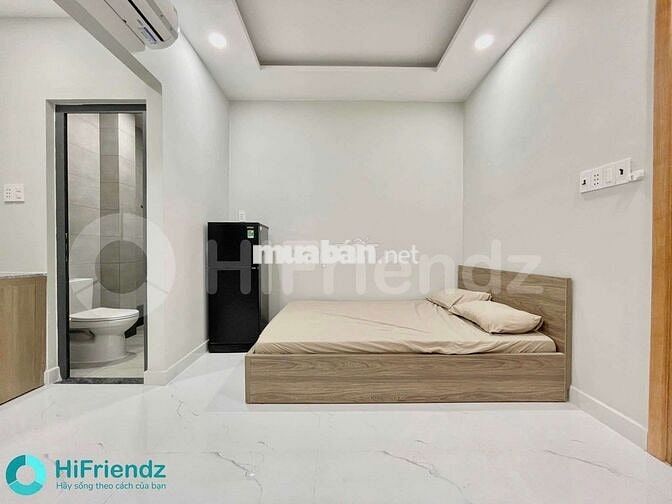 CHO THUÊ CHUNG CƯ MINI FULL NỘI THẤT CÓ BẢO VỆ, GẦN CV LÀNG HOA