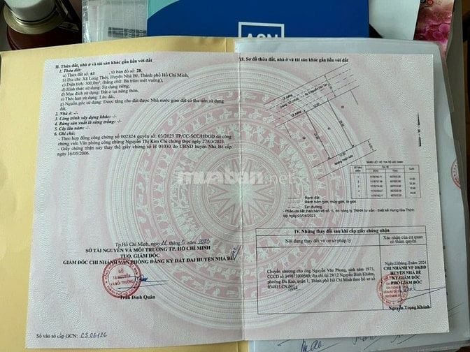 BÁN LÔ ĐẤT BIỆT THỰ ĐƯỜNG D3, LONG THỚI, H. NHÀ BÈ