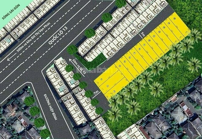Mở bán GĐ đầu 10 lô đất ở Hiệp Bình Phước 80m2 (4*20) SHR, xd 4 tầng