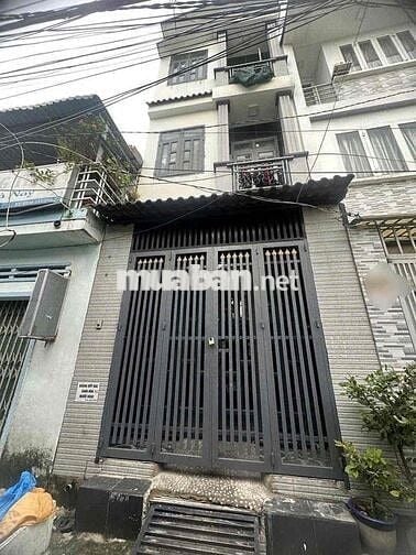 cho thuê nhà 80/ đs 5 p17 ( 3,8x11) 2 lầu , 4pn , 3wc nhà mới sậch sẽ