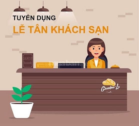 Chính chủ Tuyển nam lễ tân khách sạn, L: 8 triệu trở lên+ ăn ở+ thưởng