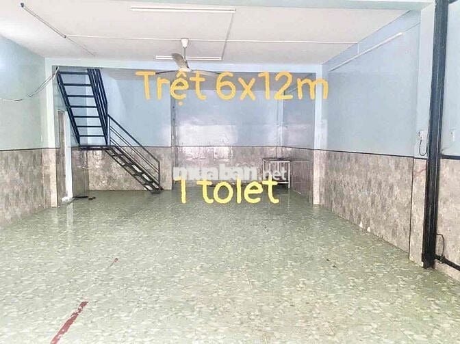 Nhà Kho MT Nội Bộ 6x12m (Sân 3m) Lửng Đúc Suốt. Đường Tải 10Tấn