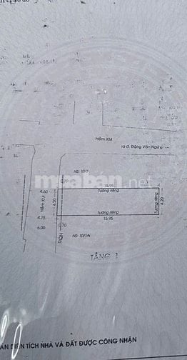 GẦN MẶT TIỀN ĐẶNG VĂN NGỮ, XE HƠI VÔ NHÀ, 4,2x16m, 12,5 Tỷ 