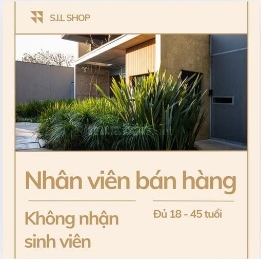 [S.I.L SHOP] Tuyển nhân viên bán hàng Parttime/Fulltime Quận Tân Bình